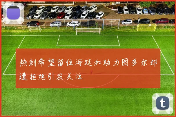 热刺希望留住海廷加助力图多尔却遭拒绝引发关注